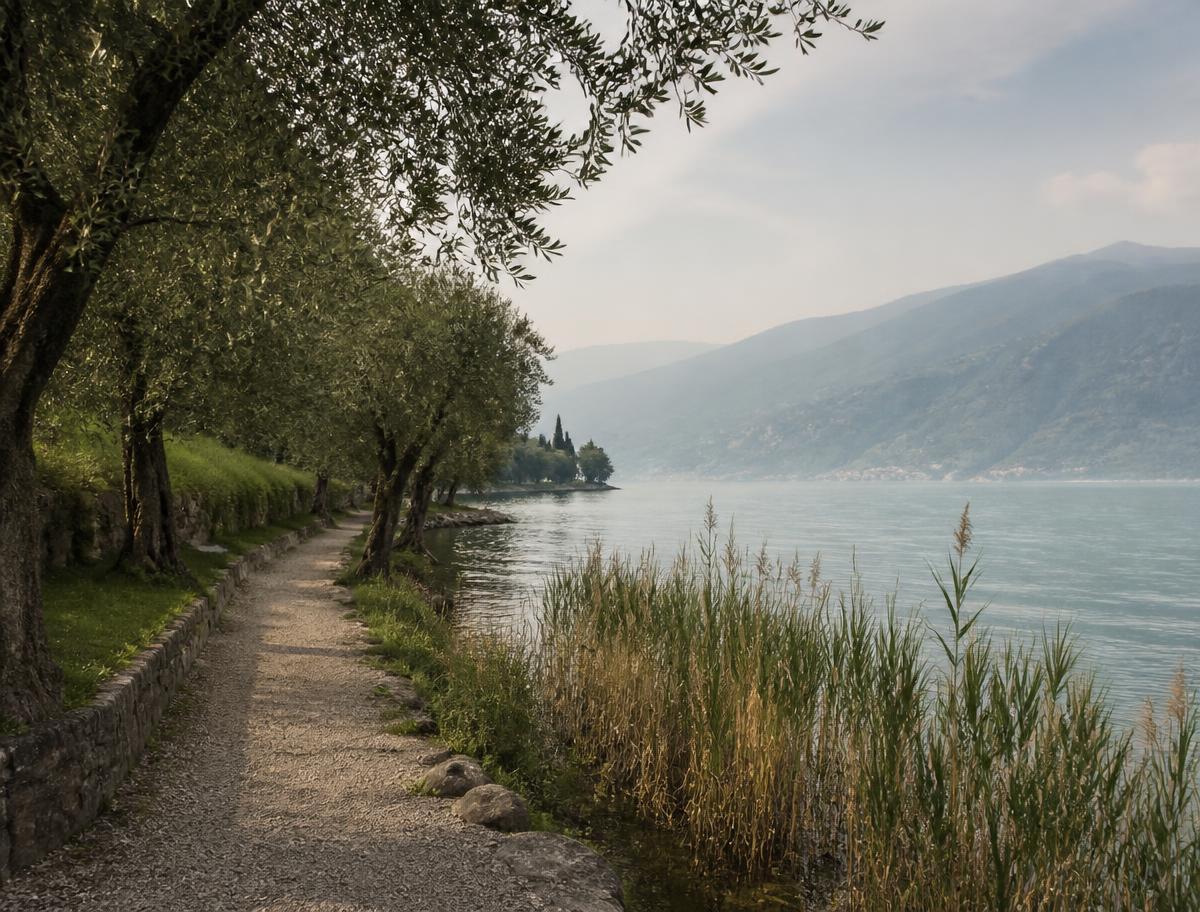 Uferweg am Gardasee, Stimmungsbild